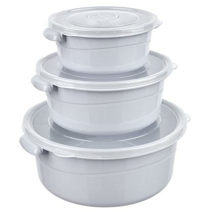 Mircrofresh Aufbewahrungsdosen-Set, 3-teilig, rund