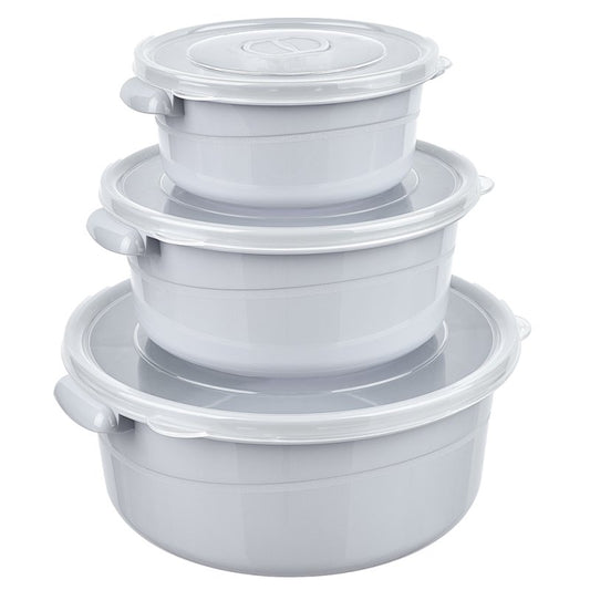 Mircrofresh Aufbewahrungsdosen-Set, 3-teilig, rund