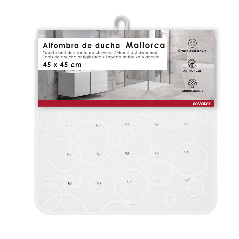 Duschmatte "Mallorca", schnell trocknend, weiss (55 x 55 cm)