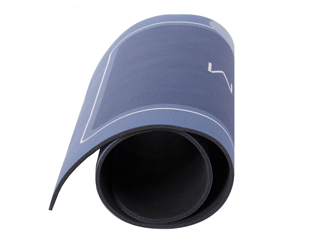 Badezimmermatte schnelltrocknend, blau (38 x 58 cm)