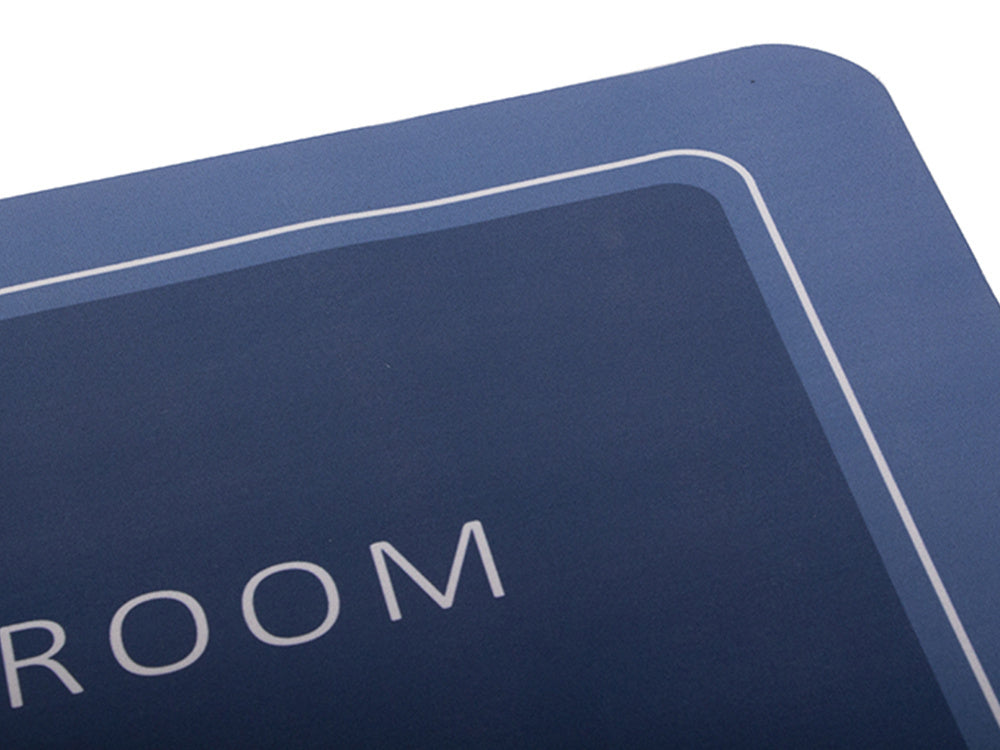 Badezimmermatte schnelltrocknend, blau (38 x 58 cm)