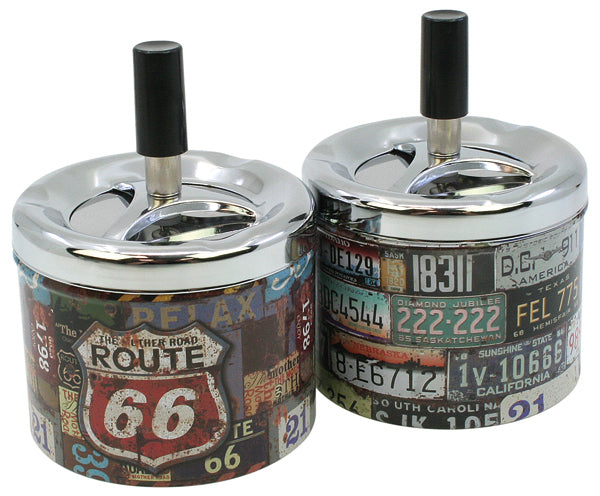 Best Choice Dreh-Aschenbecher aus Metall (9 x 7 cm)