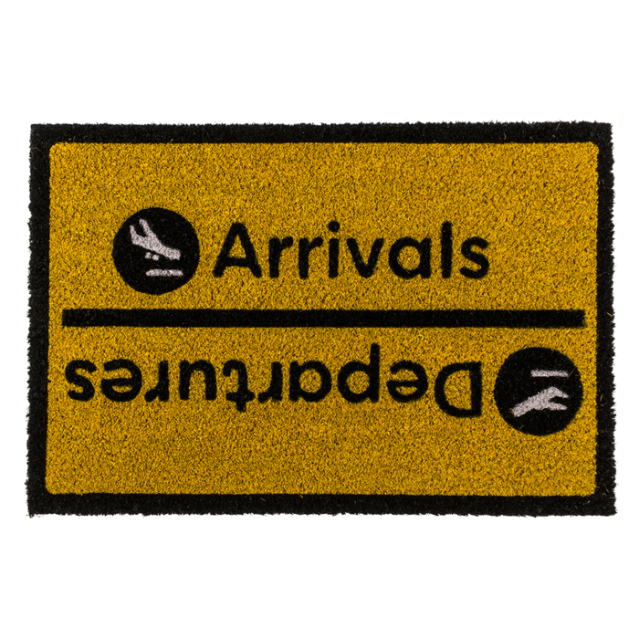 Fusmatte "Arrivals-Departures" (ca. 60 x 40 cm)