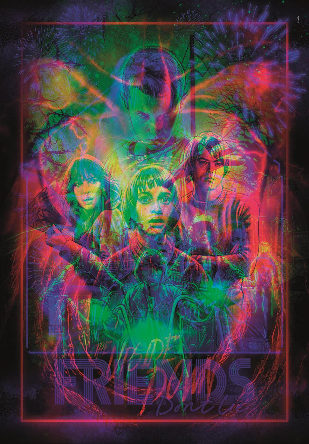 Clementoni LED-Puzzle - Stranger Things "Upside Down" (520 Teile)