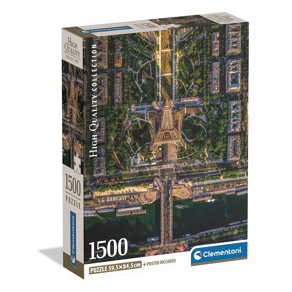 Clementoni Puzzle - Flug über Paris (1500 Teile)