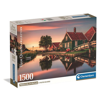 Clementoni Puzzle - Niederlande Zaanse Schans (1500 Teile)