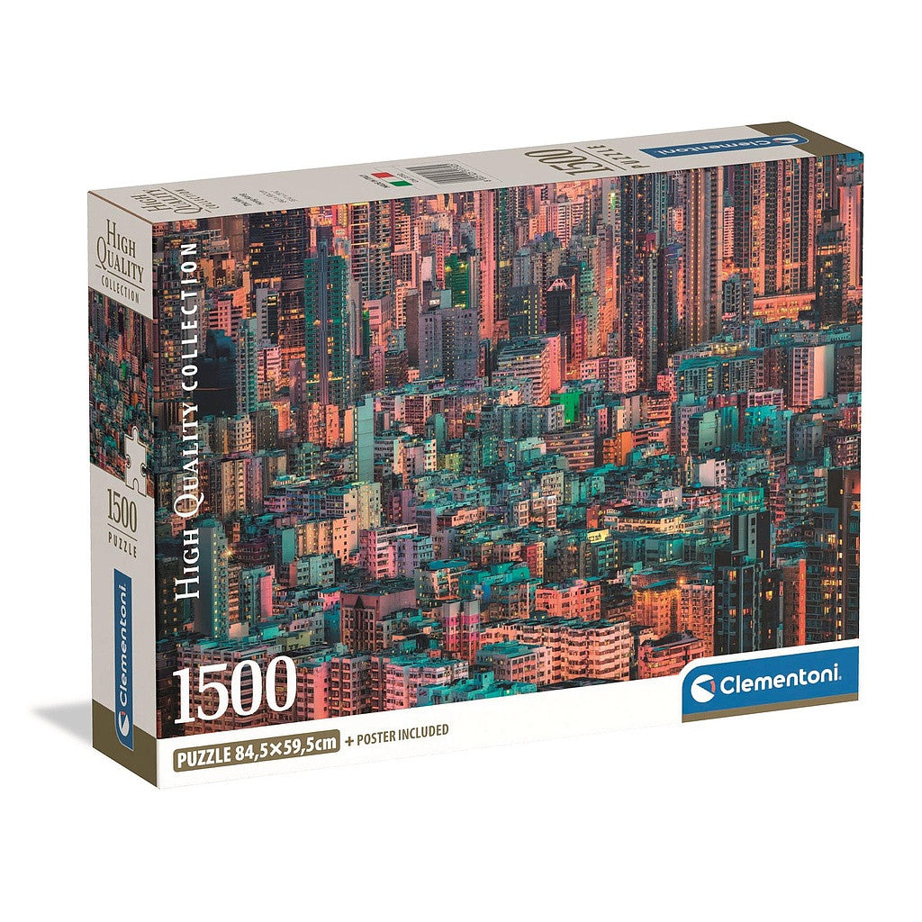 Clementoni Puzzle - Hong Kong Hive (1500 Teile) inkl. Poster
