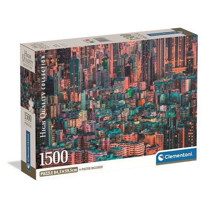 Clementoni Puzzle - Hong Kong Hive (1500 Teile) inkl. Poster