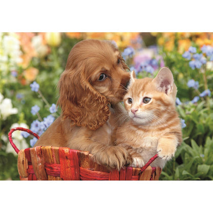 Clementoni Maxi-Puzzle - Tierische niedliche Freunde (104 Teile)