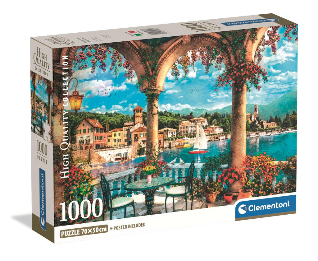 Clementoni Puzzle - Blick auf den Comer See (1000 Teile)