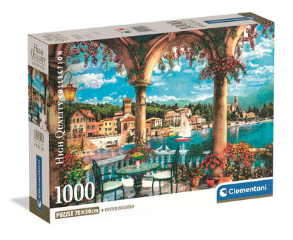 Clementoni Puzzle - Blick auf den Comer See (1000 Teile)