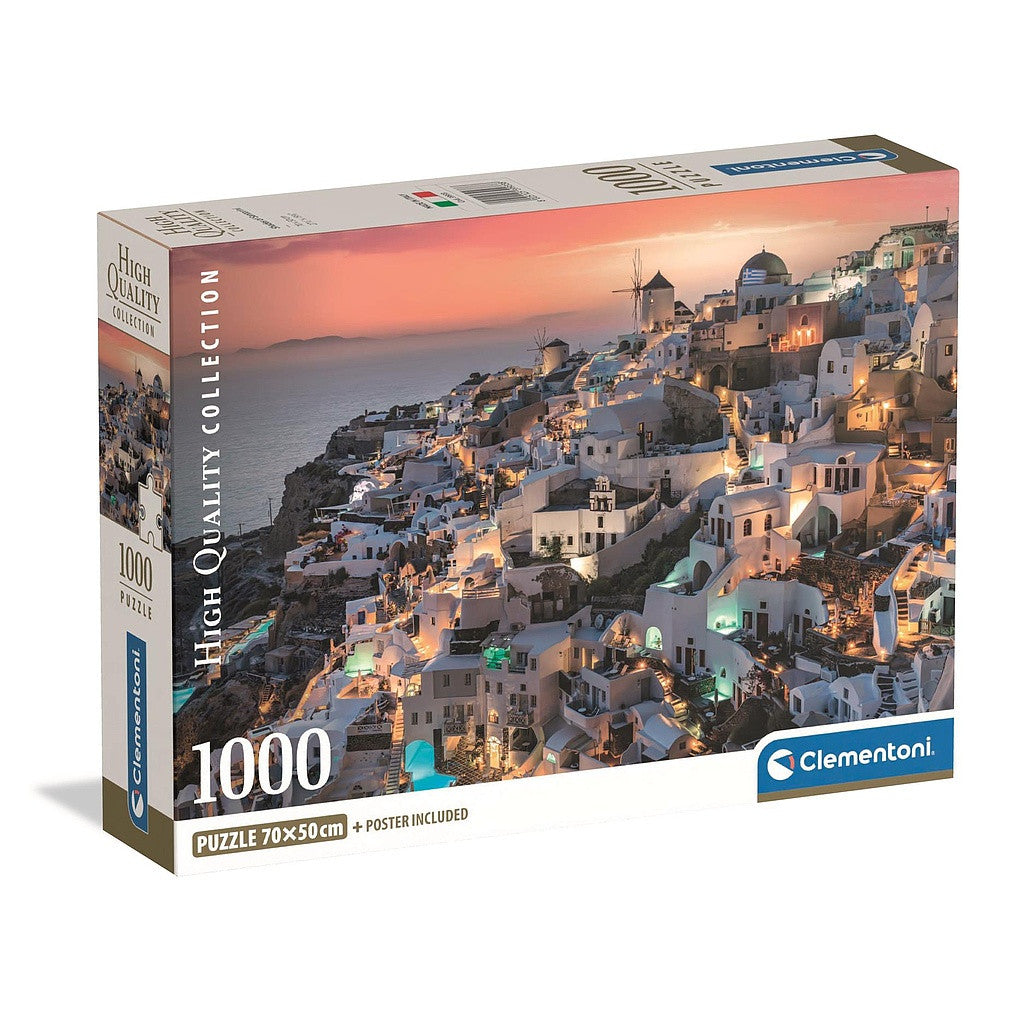 Clementoni Puzzle - Griechenland Santorini (1000 Teile)