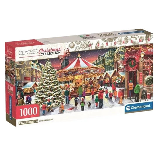 Clementoni Panorama-Puzzle - Weihnachtsdorf (1000 Teile)