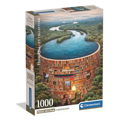 Clementoni Puzzle - Bibliodame (1000 Teile)