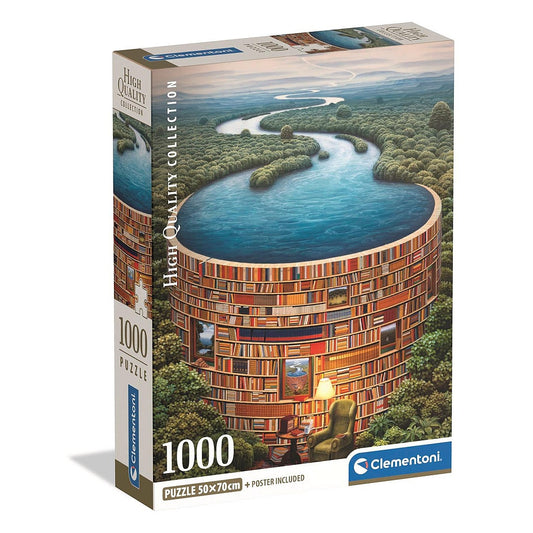 Clementoni Puzzle - Bibliodame (1000 Teile)