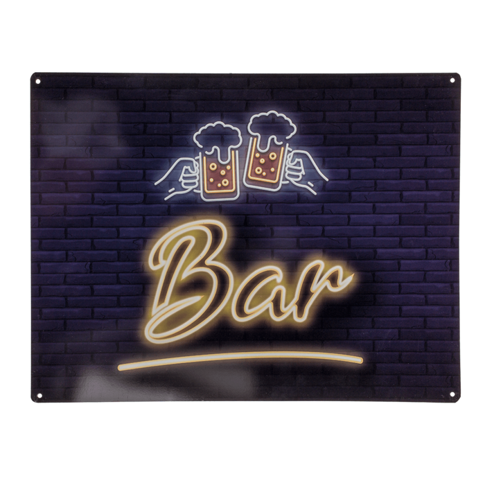 Blechschild "Bar" (30 x 40 cm)