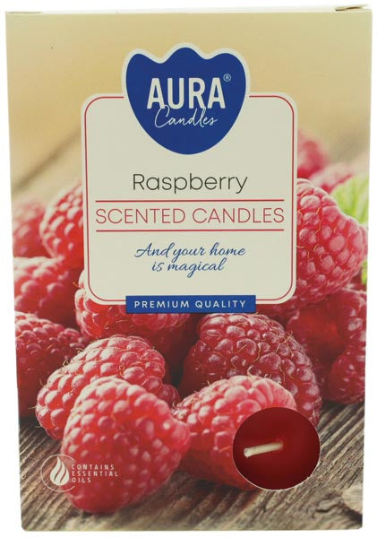 Teelichter mit Himbeerduft (6er-Packung)