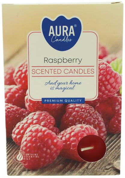 Teelichter mit Himbeerduft (6er-Packung)