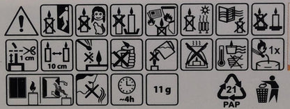 Teelichter 6er Pack mit Vanilleduft