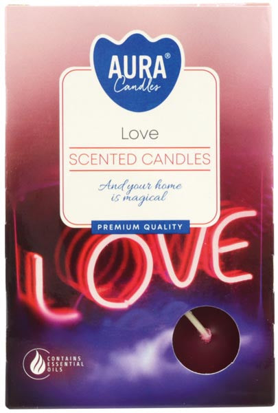 Teelichte 6er Pack "Duft der Liebe"