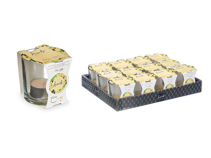 Teelicht im Glas "Vanille"