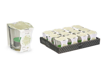 Teelicht im Glas "Jasmin"