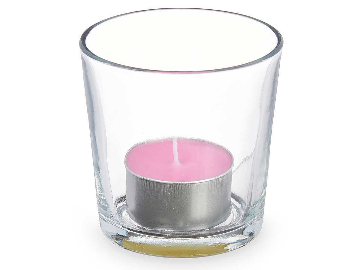 Teelicht im Glas "Orquidea"