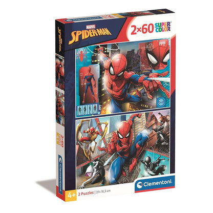 Clementoni 2er-Puzzle - Spider-Man "Partners in Suits" (2x60 Teile)