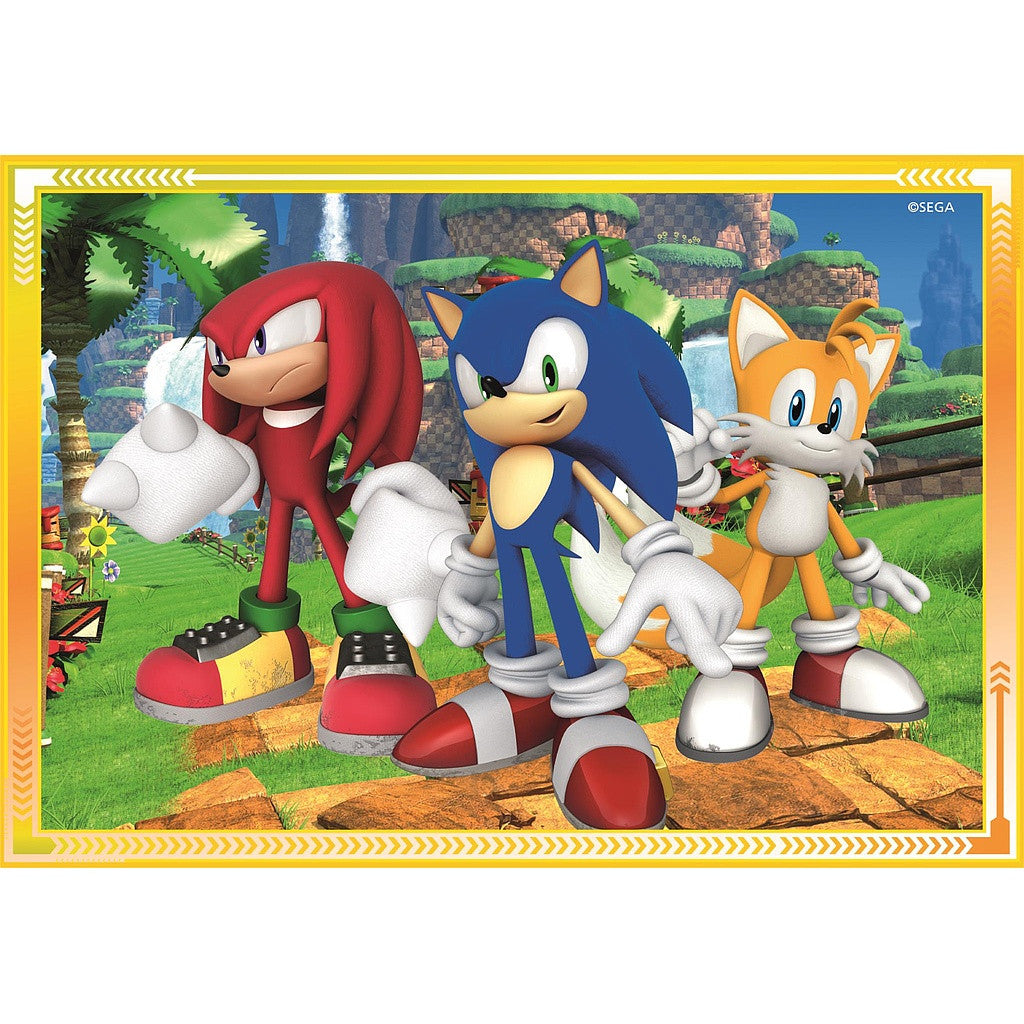 Clementoni 4-in-1 Puzzle - Sonic The Hedgehog "Save the Day" (12-24 Teile)