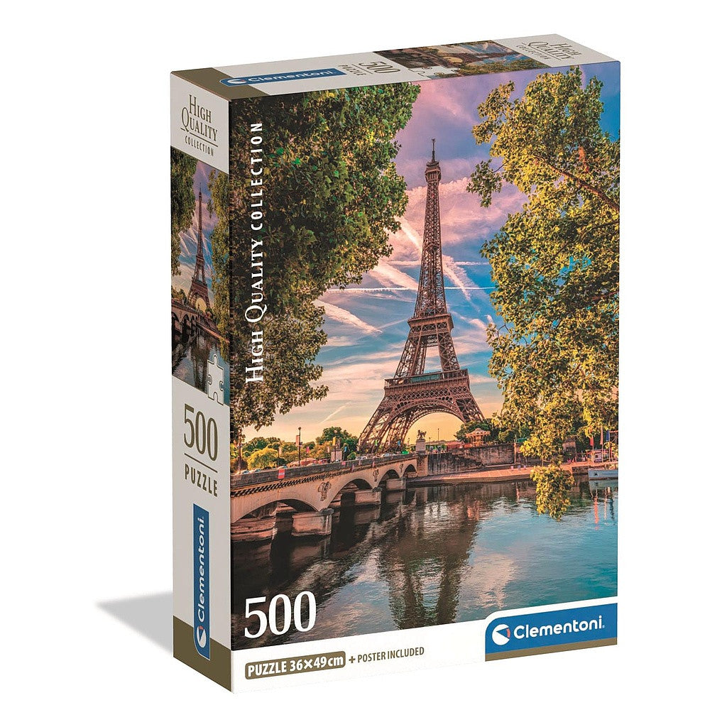 Clementoni Puzzle - Paris entlang der Seine (500 Teile)