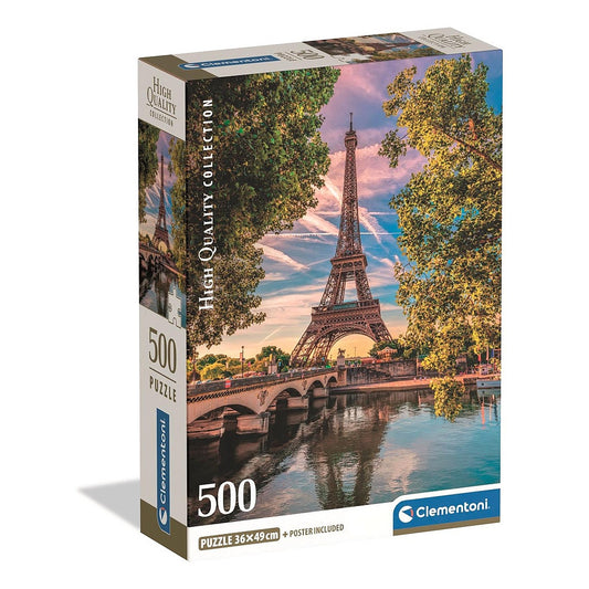 Clementoni Puzzle - Paris entlang der Seine (500 Teile)