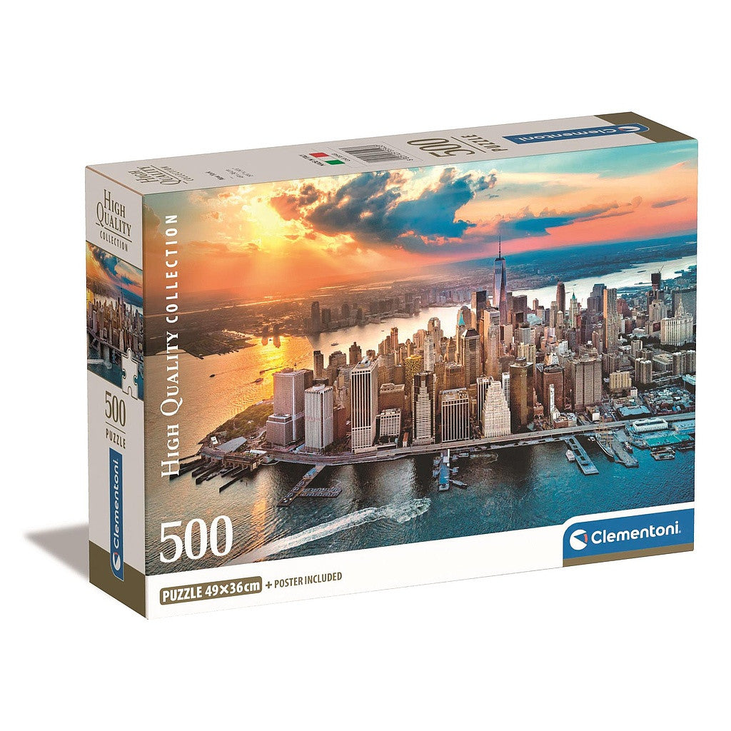 Clementoni Puzzle - Sonnenuntergang über New York (500 Teile)