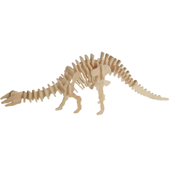 Naturholz 3D-Puzzle - Dinosaurierskelett, assortiert