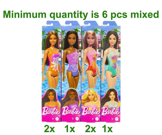 Mattel Barbie Puppe im Strand-Outfit 4 sortiert 6,