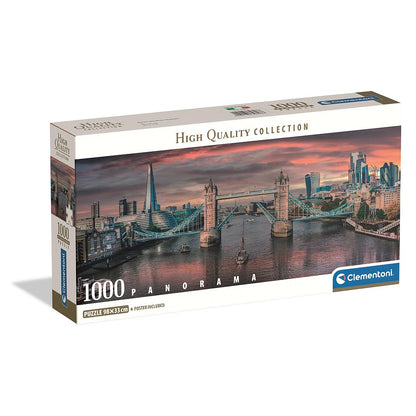 Clementoni Panorama-Puzzle - London "Entlang der Themse" (1000 Teile)
