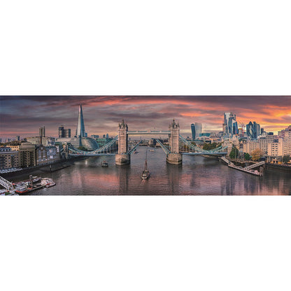 Clementoni Panorama-Puzzle - London "Entlang der Themse" (1000 Teile)