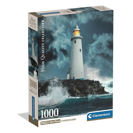 Clementoni Puzzle - Leuchtturm im Sturm (1000 Teile)