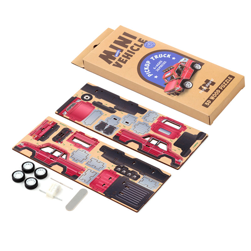Natzurholz 3D-Puzzle - Automobil, assortiert (24 Teile)