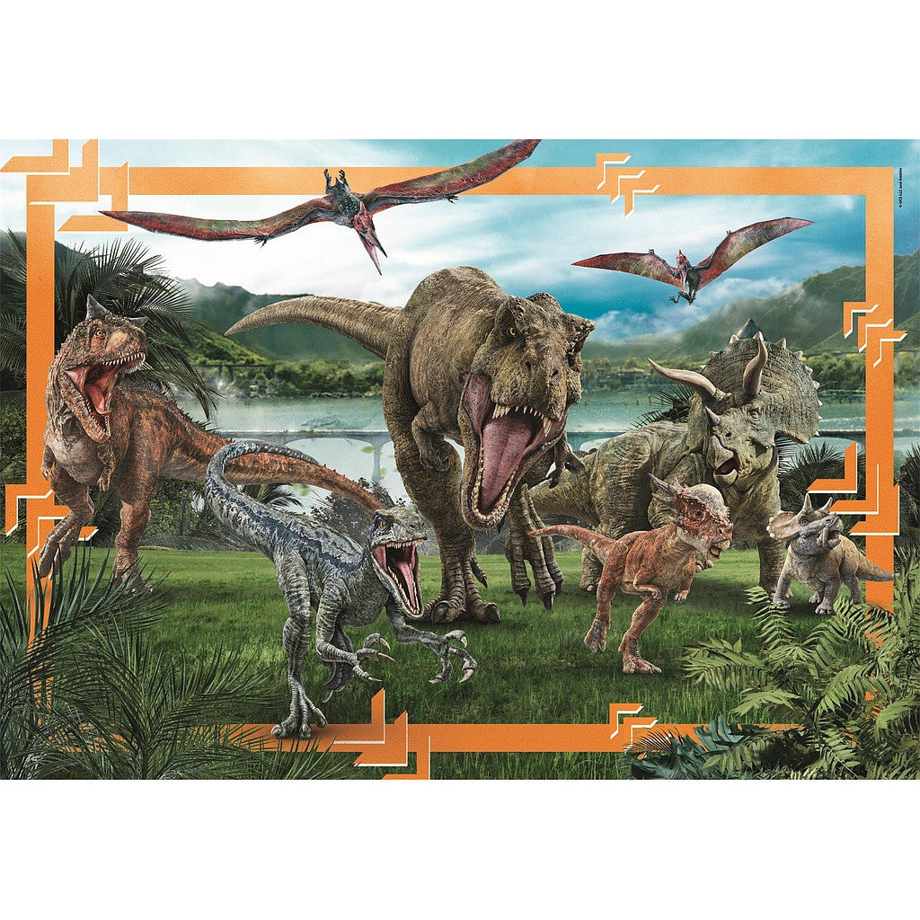 Clementoni Maxi-Puzzle - Jurassic World "Jäger" (104 Teile)