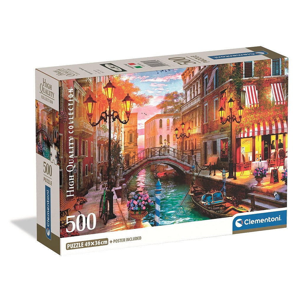Clementoni Puzzle - Sonnenuntergang über Venedig (500 Teile)