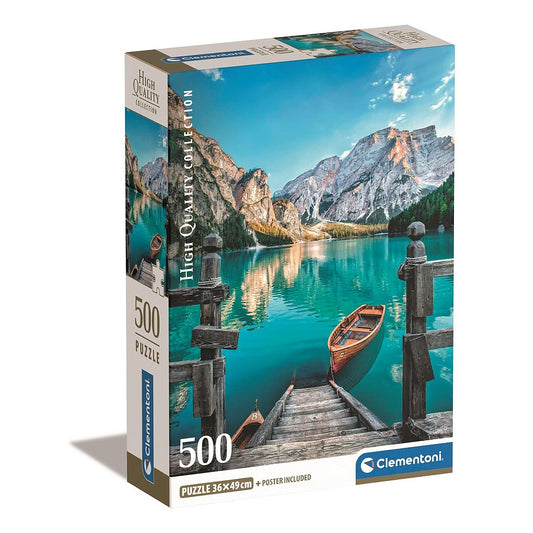 Clementoni Puzzle - Bergsee im Pragser Tal (500 Teile)