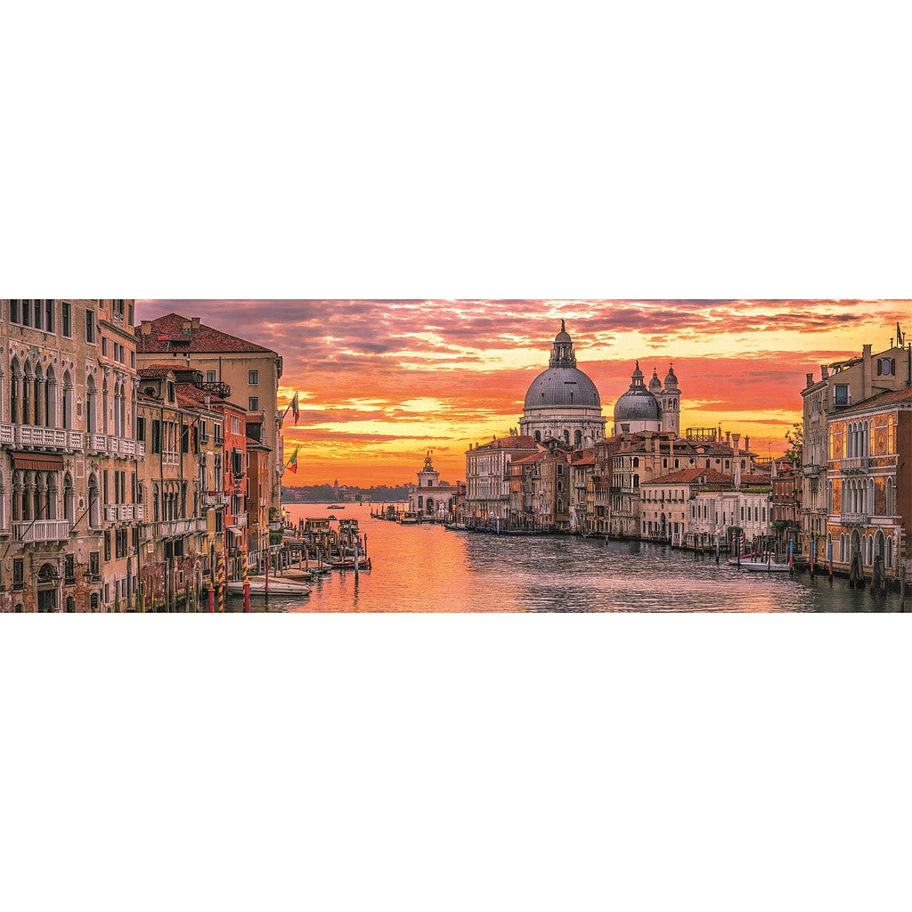 Clementoni Panorama-Puzzle - Canal Grande im Abendrot (1000 Teile)