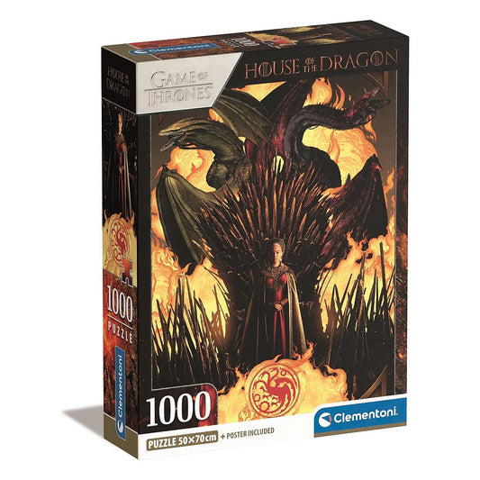 Clementoni Puzzle - House of Dragons "Der Eiserne Thron" (1000 Teile)