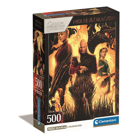 Clementoni Puzzle - House of Dragons (500 Teile)