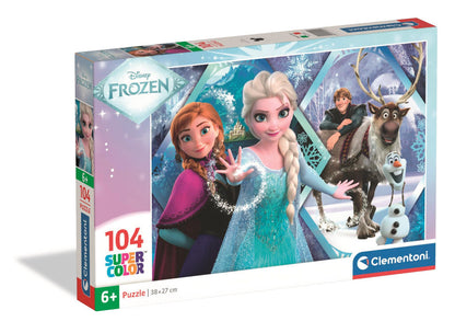 Clementoni Puzzle - Disney Frozen "Eismagie im Königreich" (104 Teile)