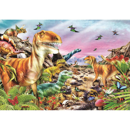 Clementoni Puzzle - Land der Dinosaurier (104 Teile)