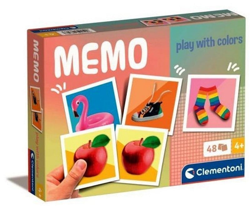 Clementoni Memo Spiel mit Farben 48 Karten 15x20cm