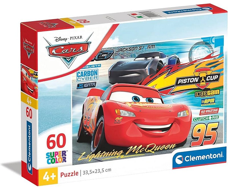 Clementoni Puzzle-  Disney Cars Supercolor (60 Teile)