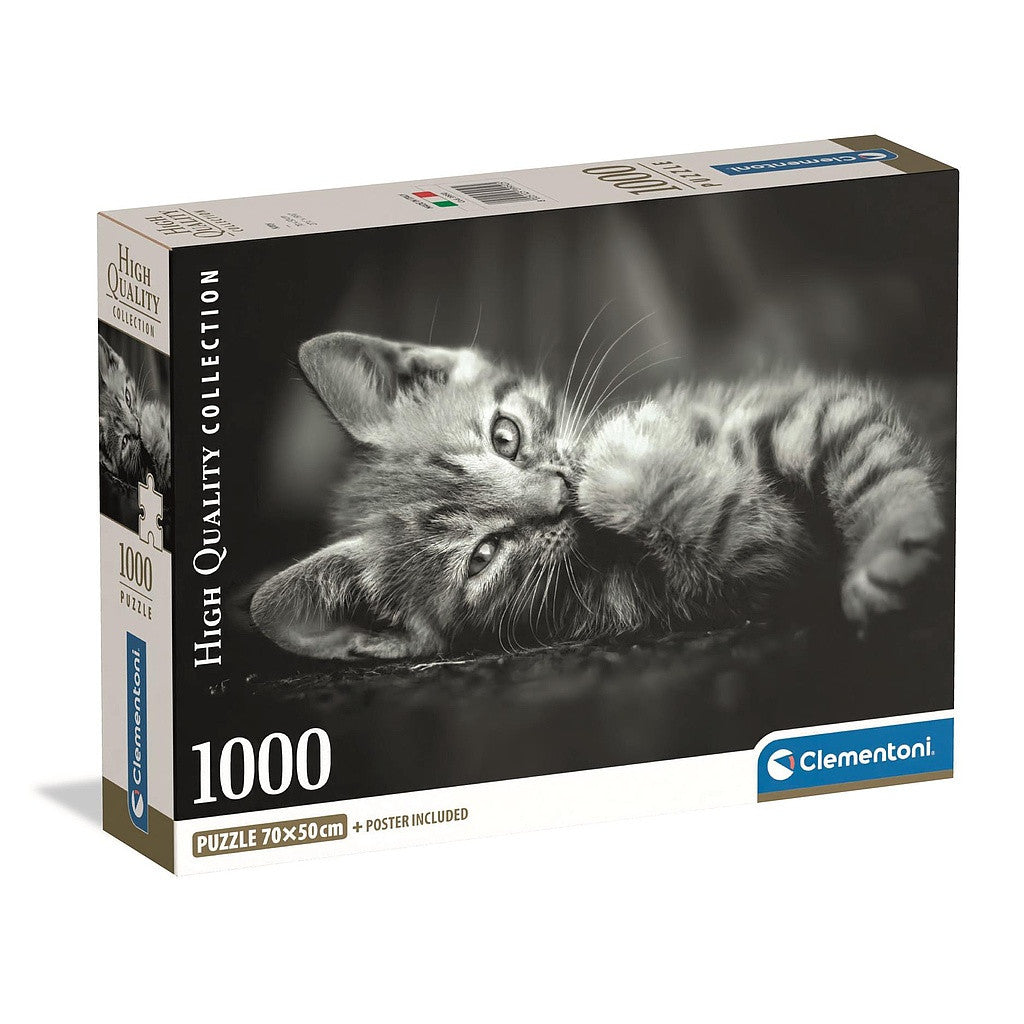 Clementoni Puzzle- Cat Dark (1000 Teile)