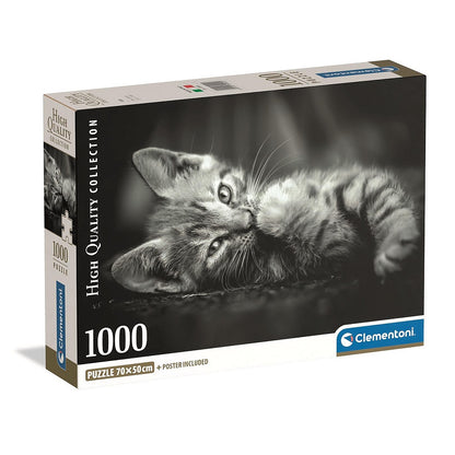 Clementoni Puzzle- Cat Dark (1000 Teile)